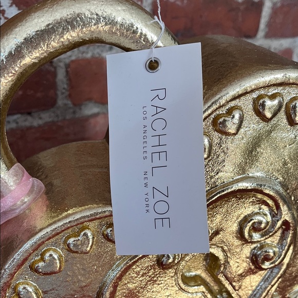 Rachel Zoe Gold Heart Lock with Key Design - Picture 2 of 10